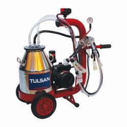 TULSAN MİNİ TİP ÇİFT SAĞIM ALÜMİNYUM GÜĞÜM SİLİKON MEME LASTİKLİ (KOYUN)